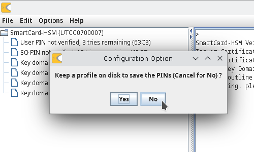 Prompt Save Profile