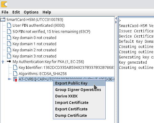 Save Public Key