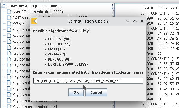 Create AES Test Key