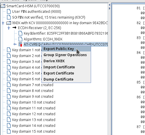 Export Public Key