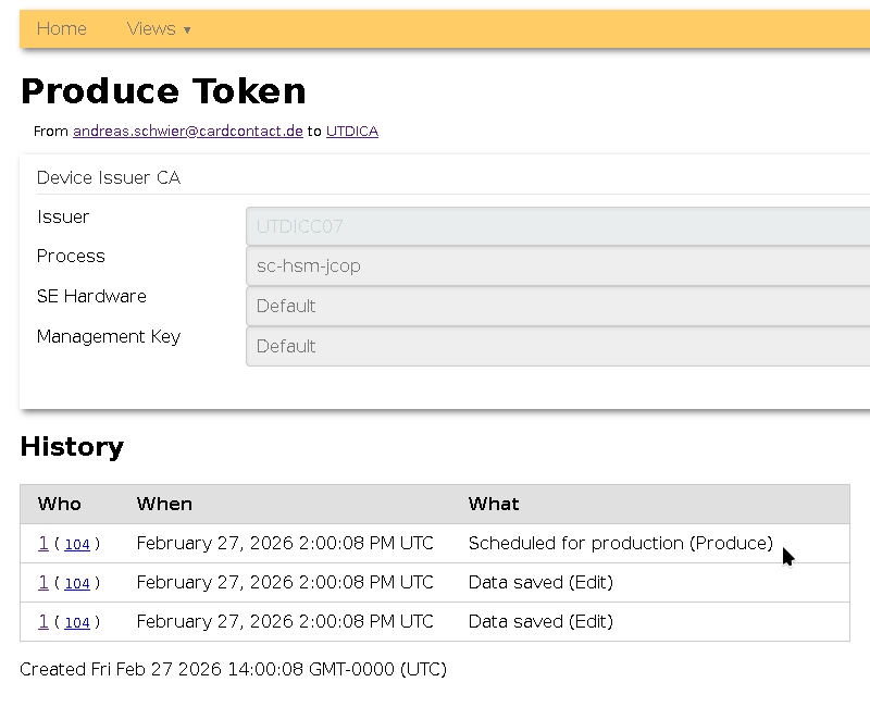 Service Request Produce