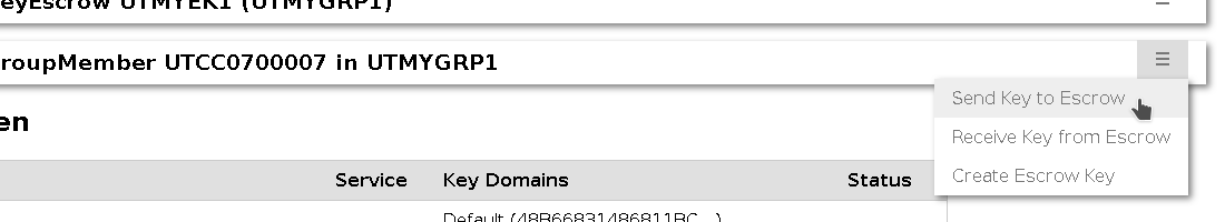 Send Key To Escrow