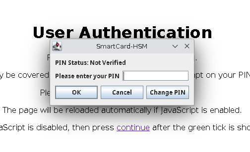 PIN Prompt